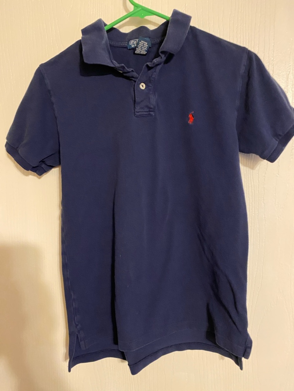 Ralph Lauren Navy Polo with Red Pony Embroidery